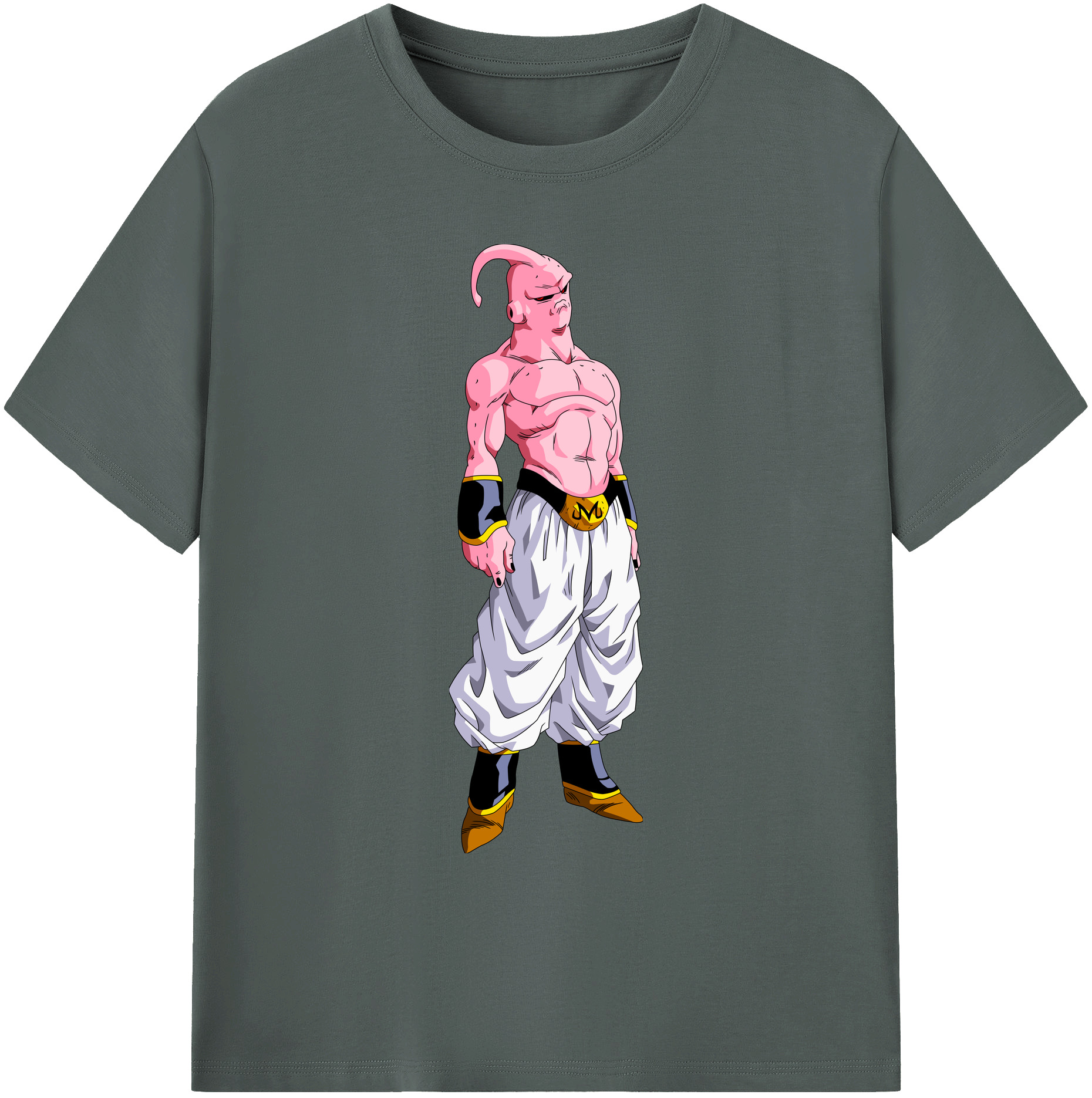 （画像用） ドラゴンボール 魔人ブウ DRAGON BALL Majin Buu 綿100％ メンズ半袖Tシャツ｜肌触りやわらか＆通気性